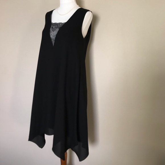 BCBGMAXAZRIA 'Alie' Lace Inset A-Line Dress - Picture 3 of 6